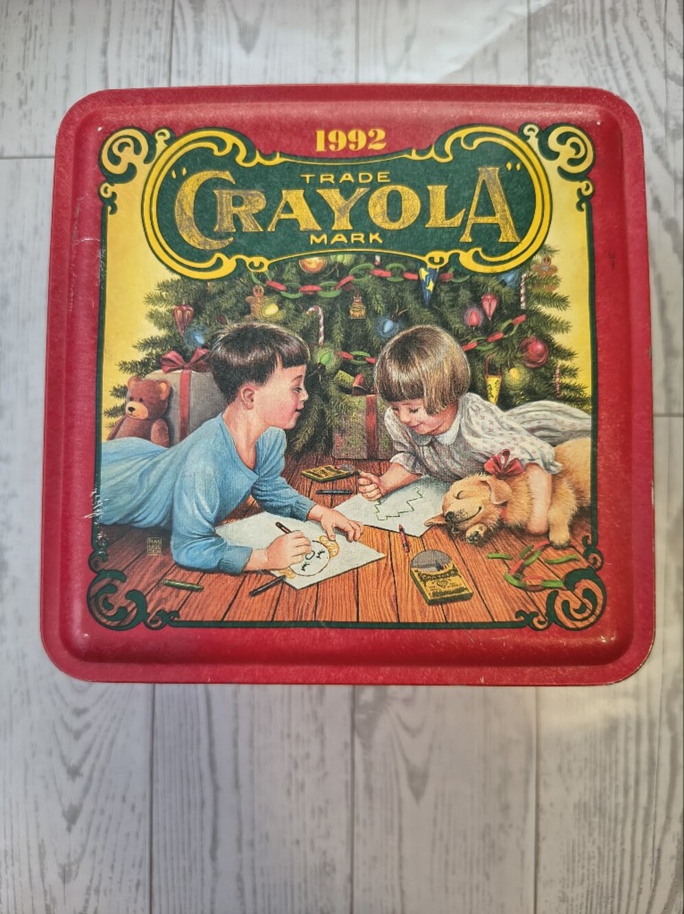 Vintage 1992 Crayola Tin